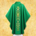 Casulla litúrgica PX verde