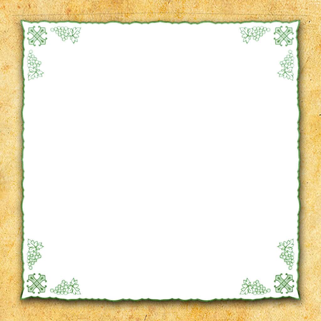 Cubierta bordada verde 95x95