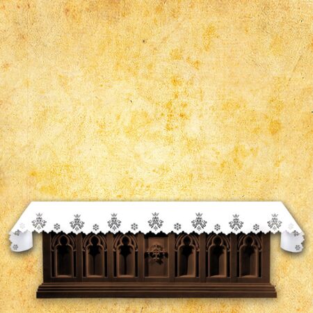 Mantel de altar calado Misterio de la Virgen María