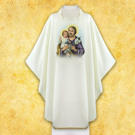 Casulla con imagen de San José