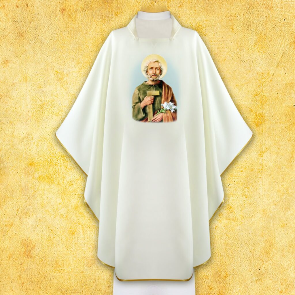 Casulla con imagen de San José