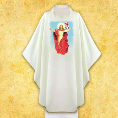 Casulla con imagen Jesús Resucitado