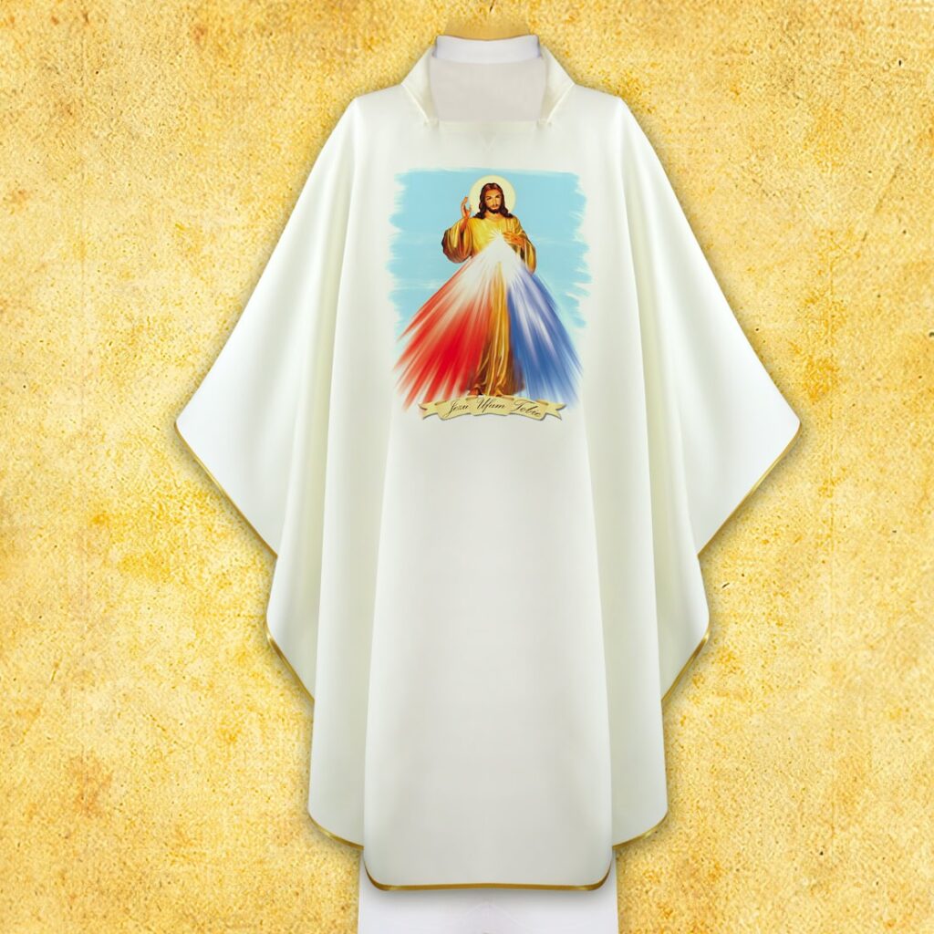 Casulla con imagen Jesús Misericordioso Casulla con imagen Jesús Misericordioso