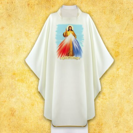 Casulla con imagen Jesús Misericordioso