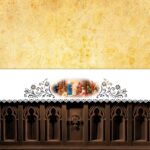 Mantel de altar calado estilo Richelieu con impresión