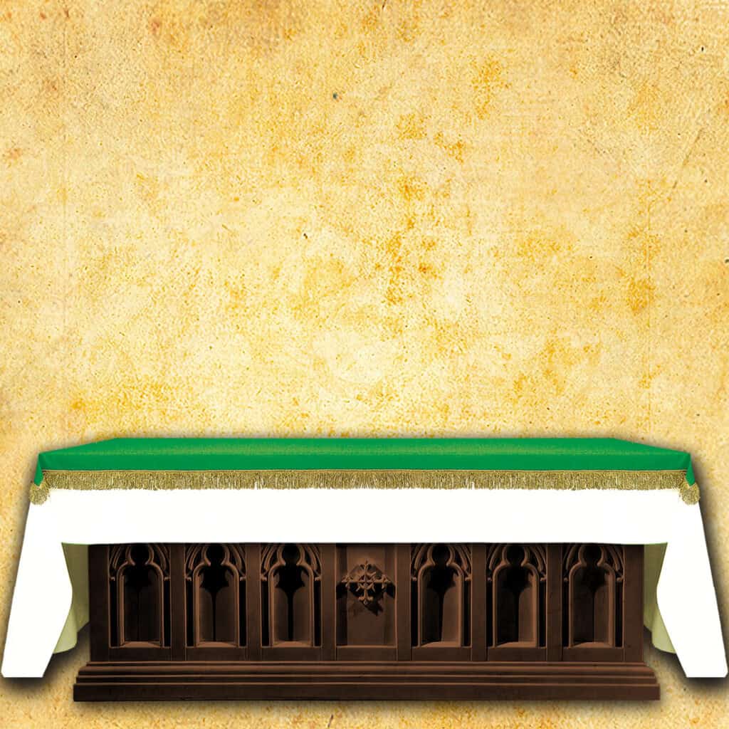 Cubierta de altar verde