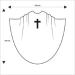 Casulla con imagen Cristo Rey