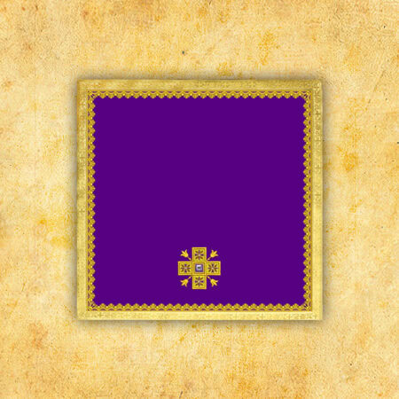 Velo para cáliz morado bordado