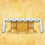 Mantel mariano bordado por tres lados 280x115cm
