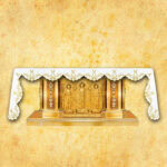 Mantel Mariano con bordado por tres lados 280x115cm