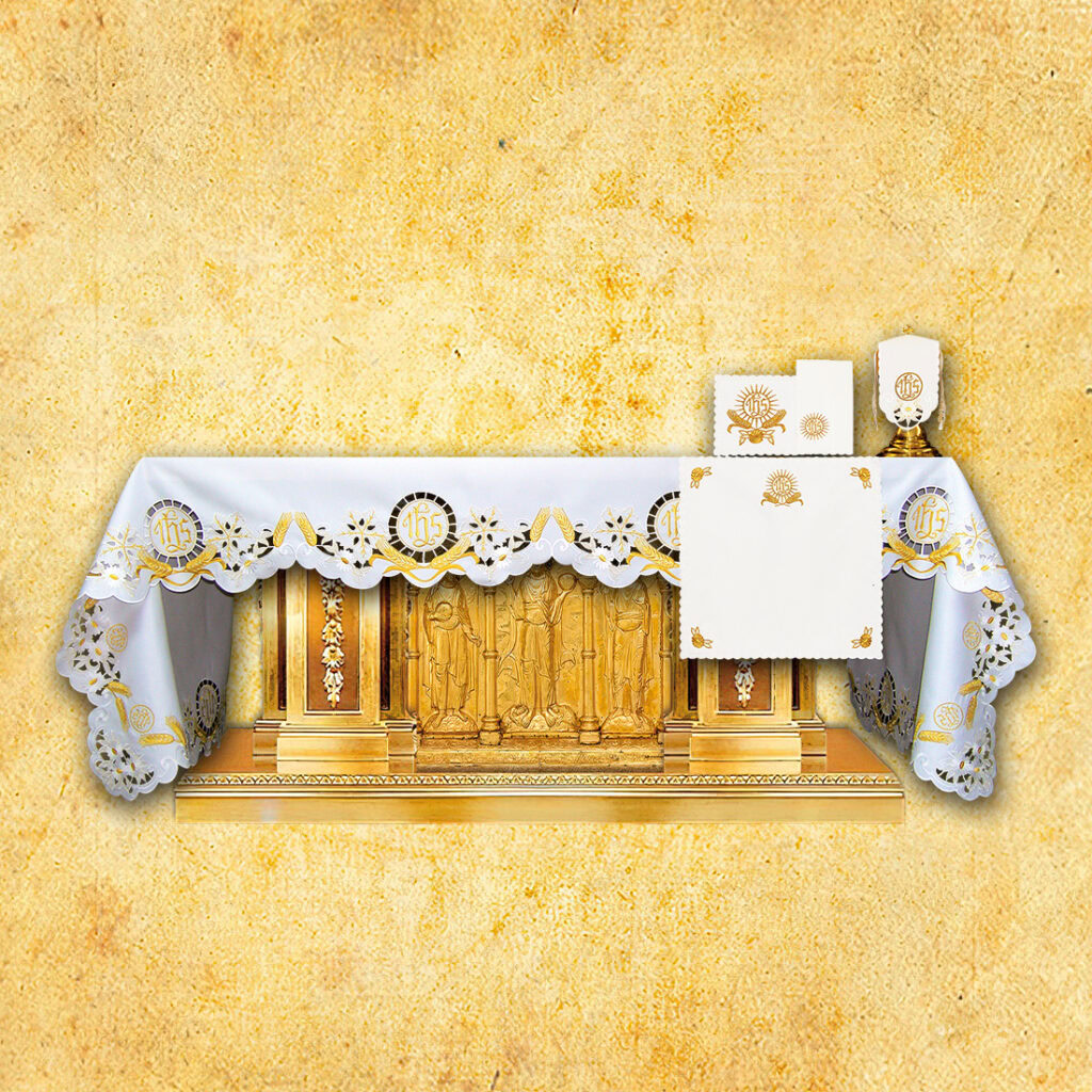 Mantel de altar bordado 224x111cm