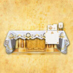 Mantel de altar bordado 224x111cm