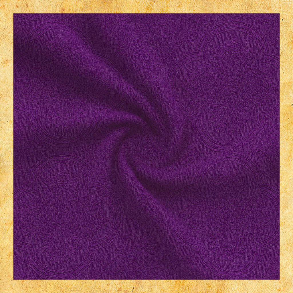tela jacquard púrpura