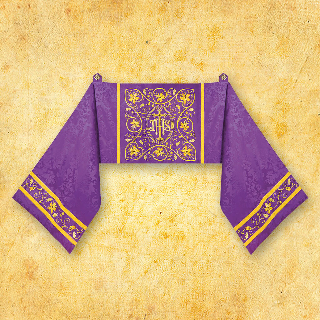 Velo humeral bordado morado
