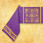 Velo humeral bordado morado