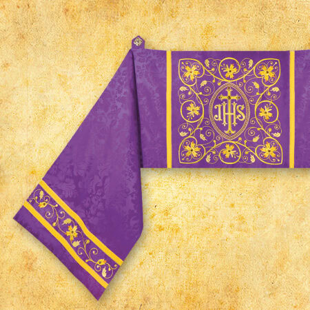 Velo humeral bordado morado