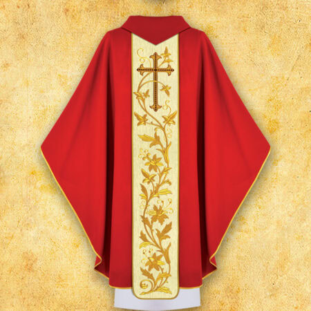 Casulla con la imagen de Santa Lucía