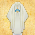 Casulla con imagen de Santa Teresa