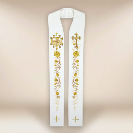 Estola de boda bordada