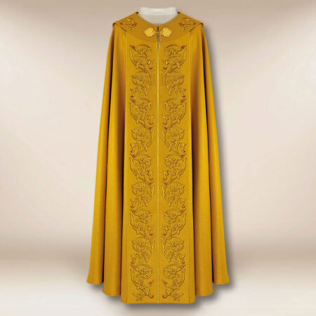 Capa bordada con IHS dorado
