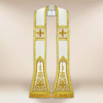 Estola romana ecru con cruces