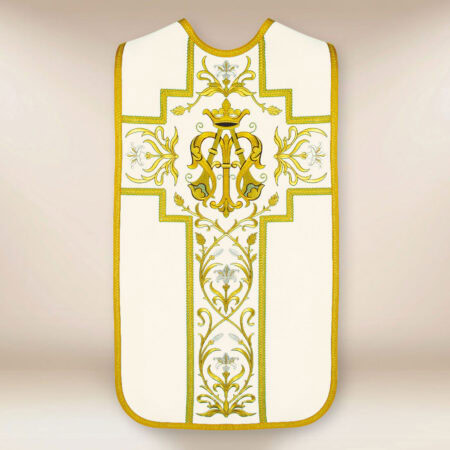 Casulla bordada romana Mariana