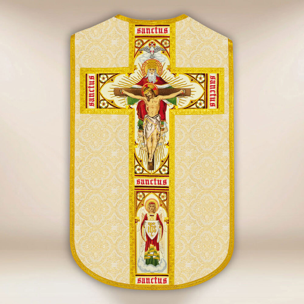 Casulla bordada romana Santísima Trinidad