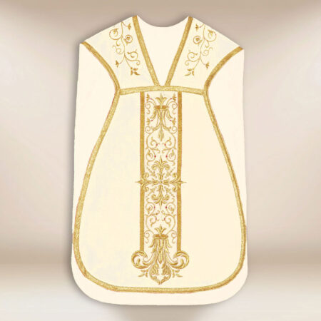 Casulla romana en color ecru