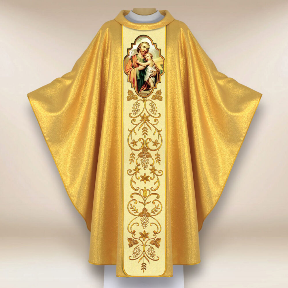 Casulla con imagen de San José