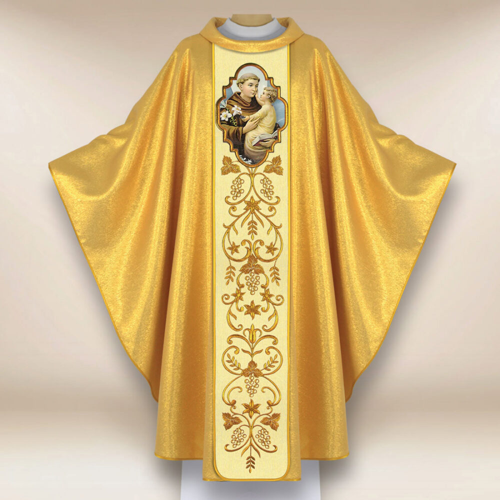 Casulla con imagen de San Antonio