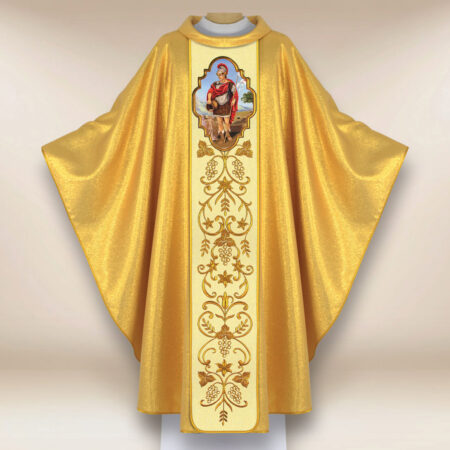 Casulla con imagen de San Florián