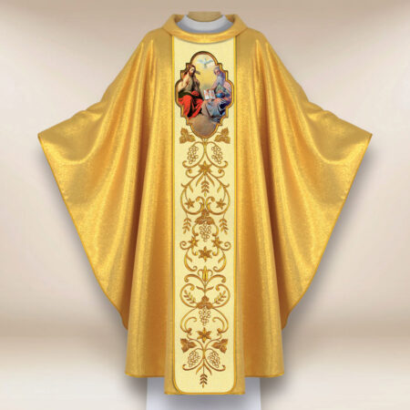 Casulla con imagen de la Santísima Trinidad