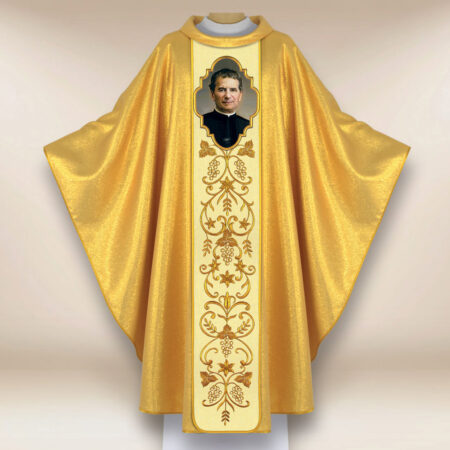 Casulla con la imagen de San Juan Bosco