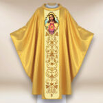 Casulla con imagen Sagrado Corazón de Jesús