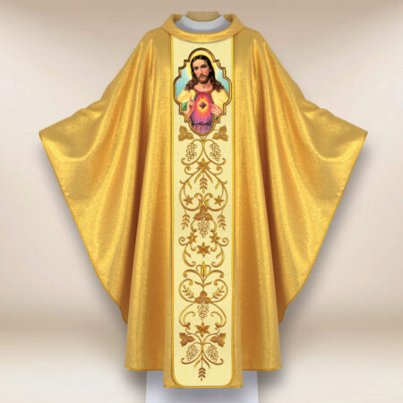 Casulla con imagen Sagrado Corazón de Jesús