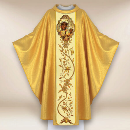 Casulla con imagen de la Madonna de Częstochowa