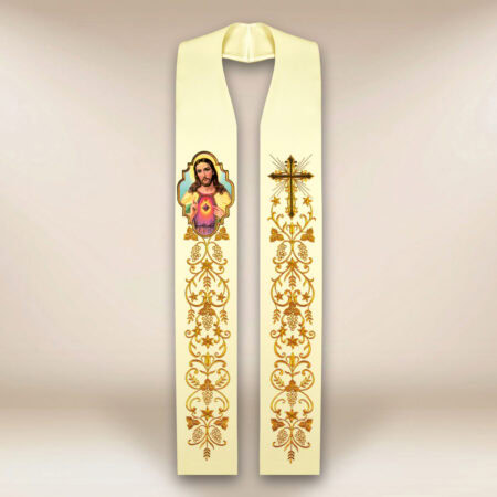 Estola con la imagen Corazón de Jesús