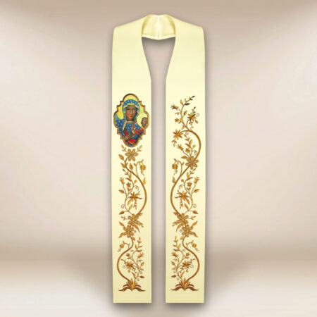 Estola con la imagen de la Virgen de Czestochowa