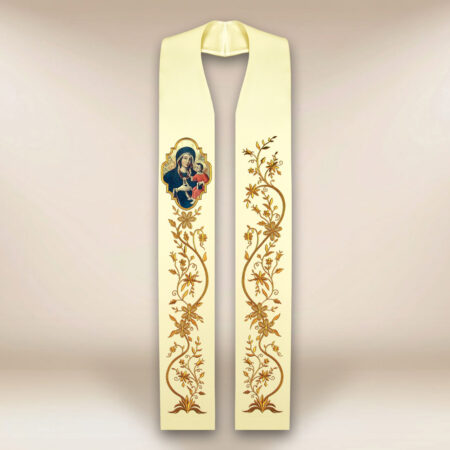 Estola con la imagen de la Virgen María de Gietrzwałd