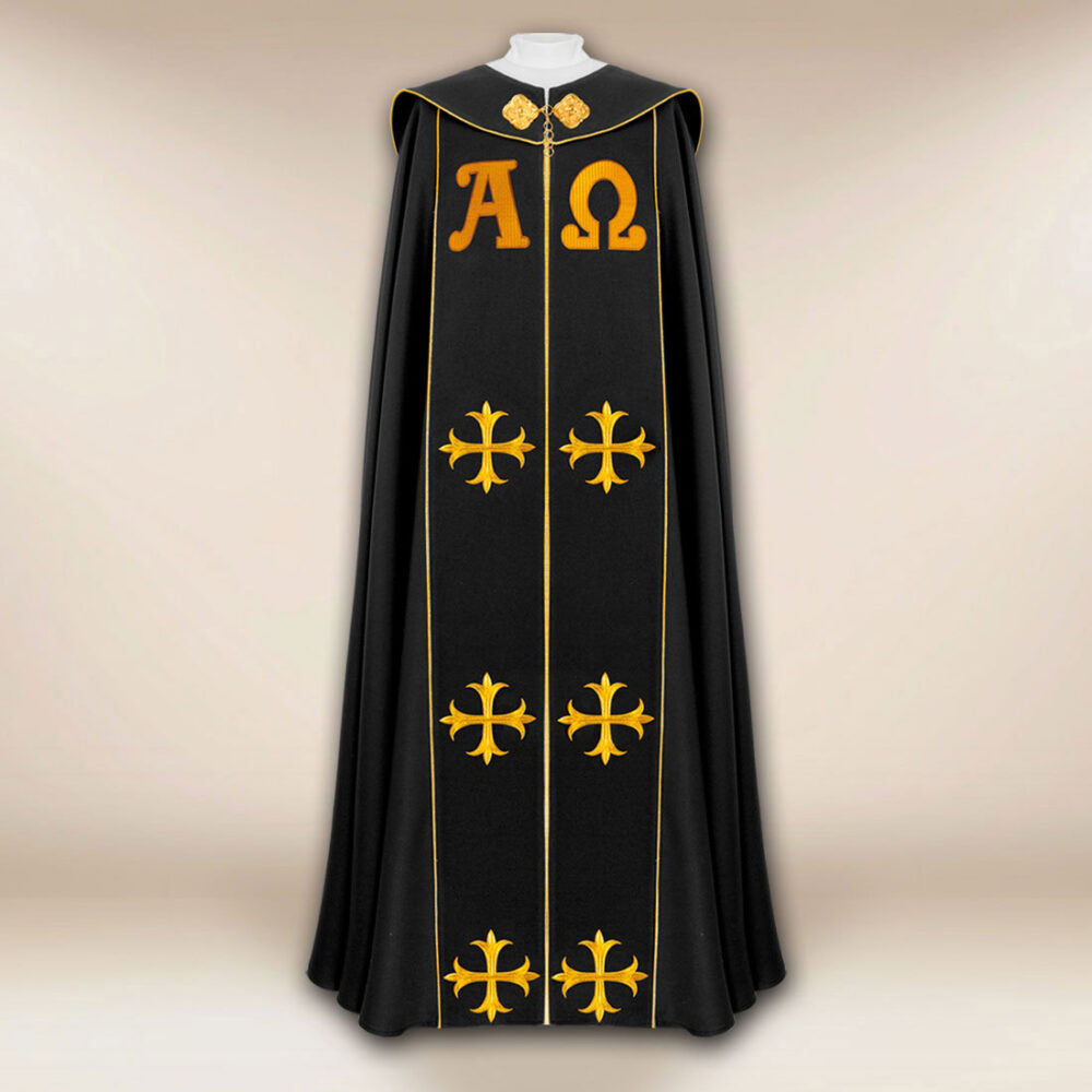 Capa pluvial negra Alfa Omega PX