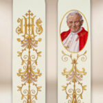 Estola bordada con la imagen de San Juan Pablo II