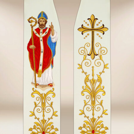 Estola bordada con la imagen de San Martín