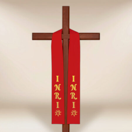 Estola bordada para la Cruz INRI