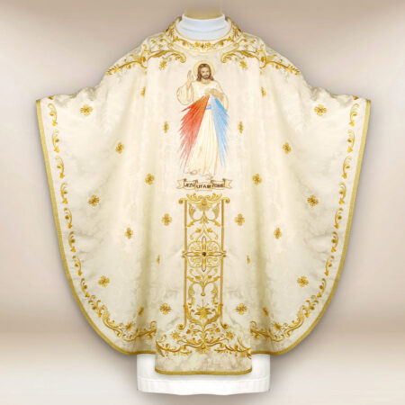 Casulla bordada litúrgica Jesús Misericordioso