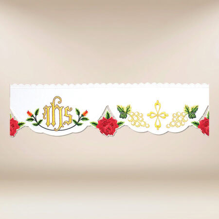 Encaje bordado de altar Rosas