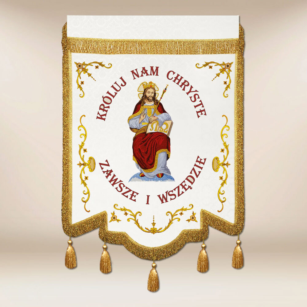 Bandera bordada Jesús Cristo