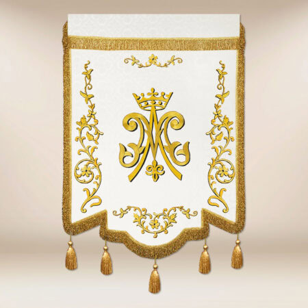 Bandera bordada María