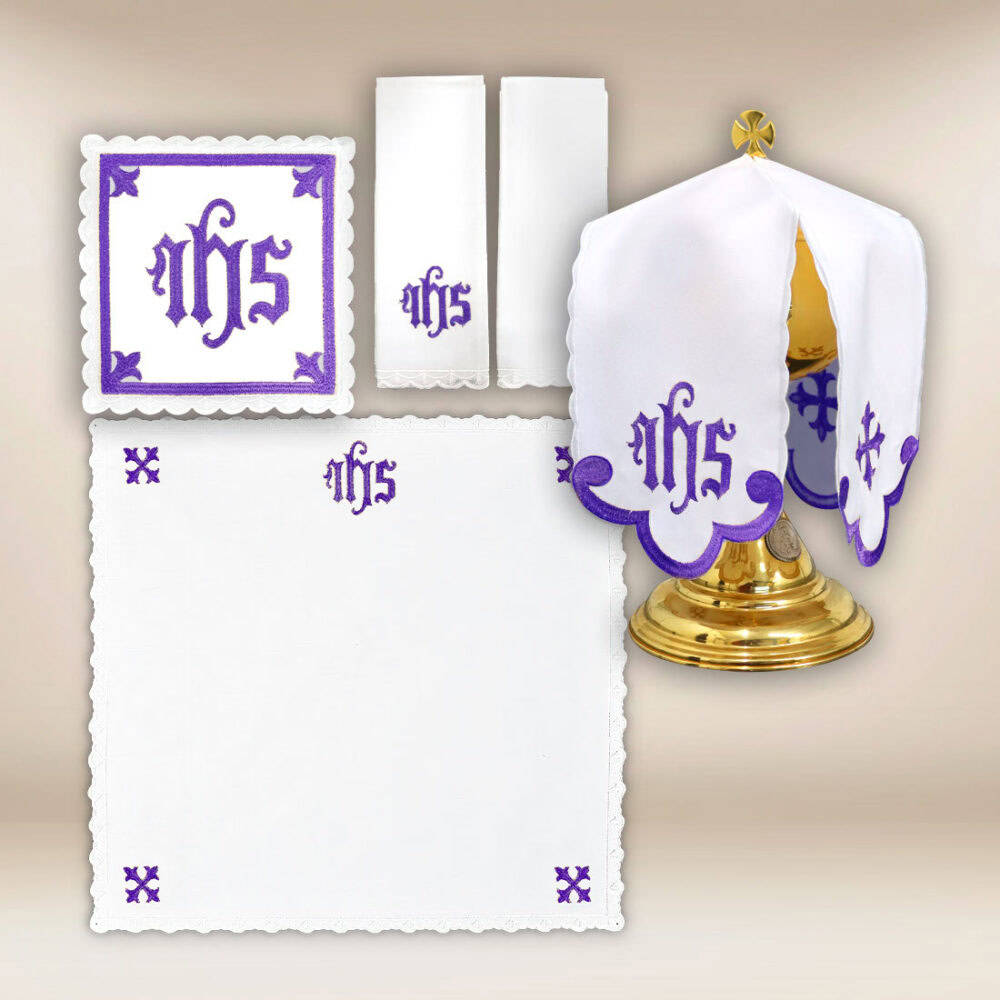 Conjunto de ropa de altar Catedral púrpura