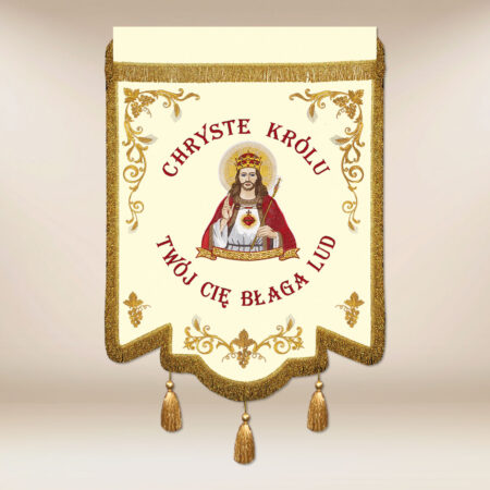 bandera bordada Cristo Rey
