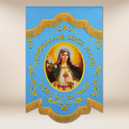 Bandera Doble Cara "Inmaculado Corazón de María"
